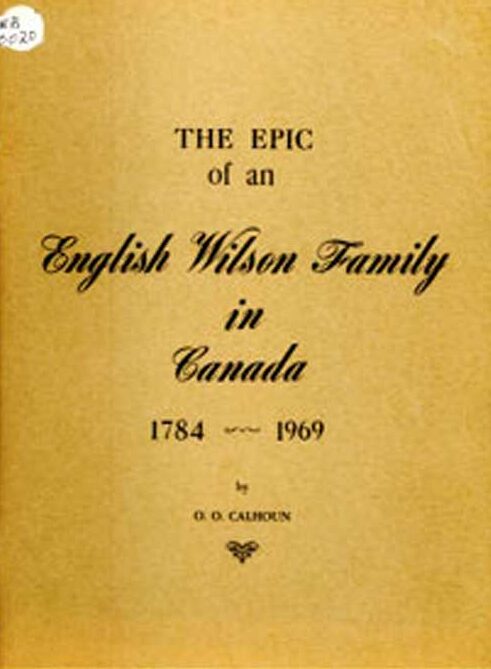 An English Wilson Family in Canada