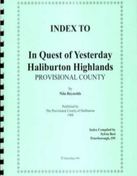 Index to In Quest of Yesterday