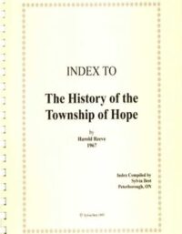 Index to History of Hope Township