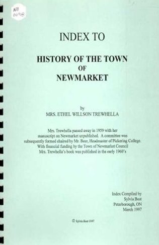 NB0098 Index to History of the Town of Newmarket