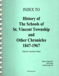 Index to Schools of St. Vincent Township