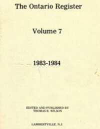 The Ontario Register Volume 7