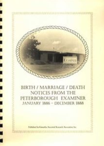 Notices From Peterborough Examiner 1886-1888